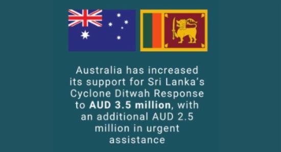 Australia Commits Additional $2.5 Million for SL